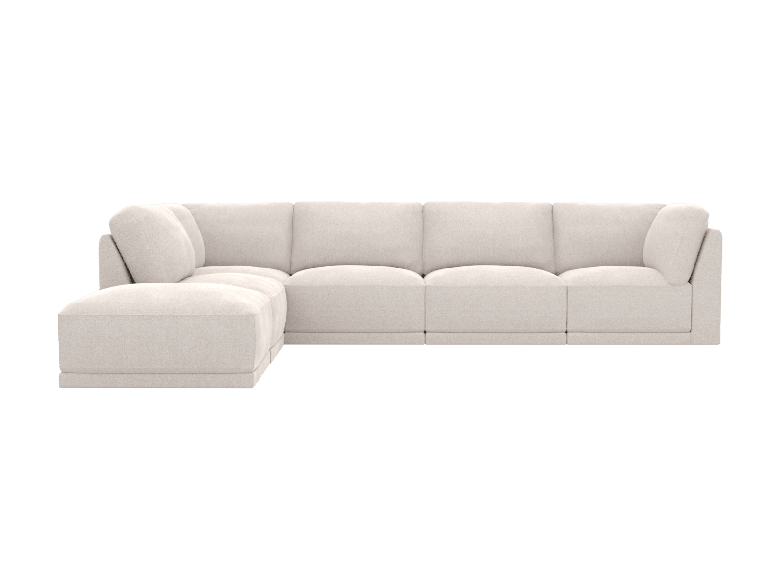 Emily Toorak Pearl Modular Sofa - 6 Seater color Toorak Pearl