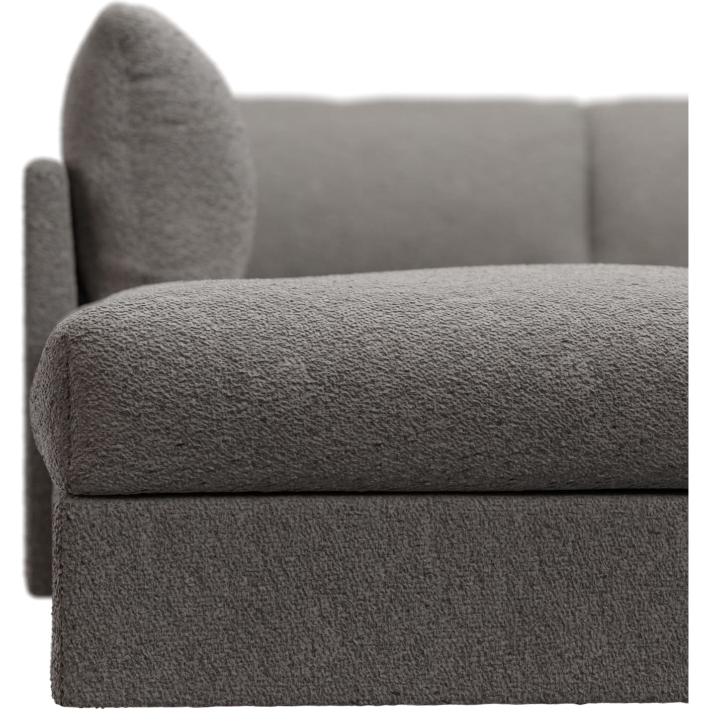Finley Boucle Pumice Modular Sofa - 5 Seater LAF Terminal color Boucle Pumice