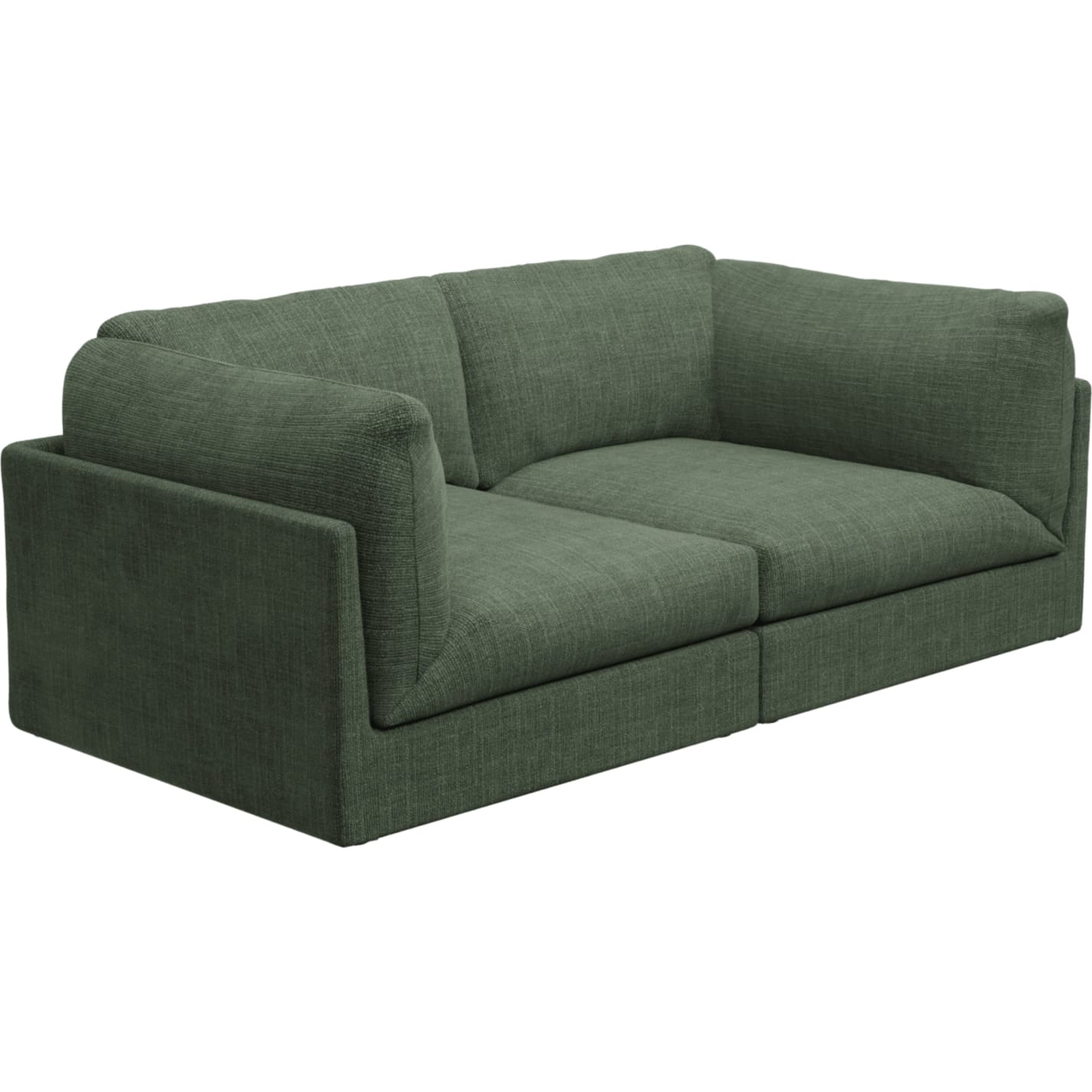Finley Tribute Dark Jade Modular Sofa - 2 Seater color Tribute Dark Jade