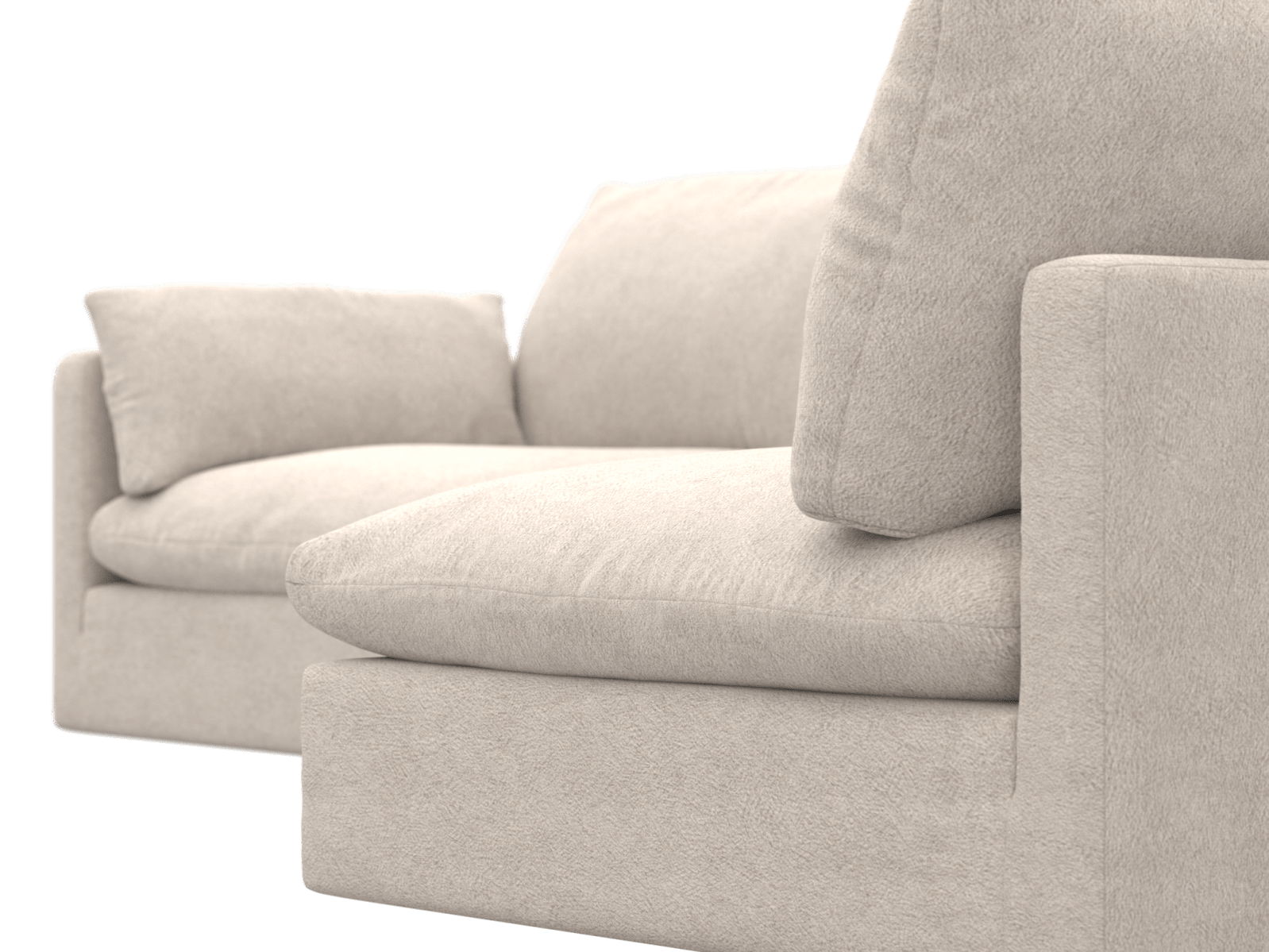 Willow Noa Desert Modular Sofa RAF - 4 Seater color Noa Desert