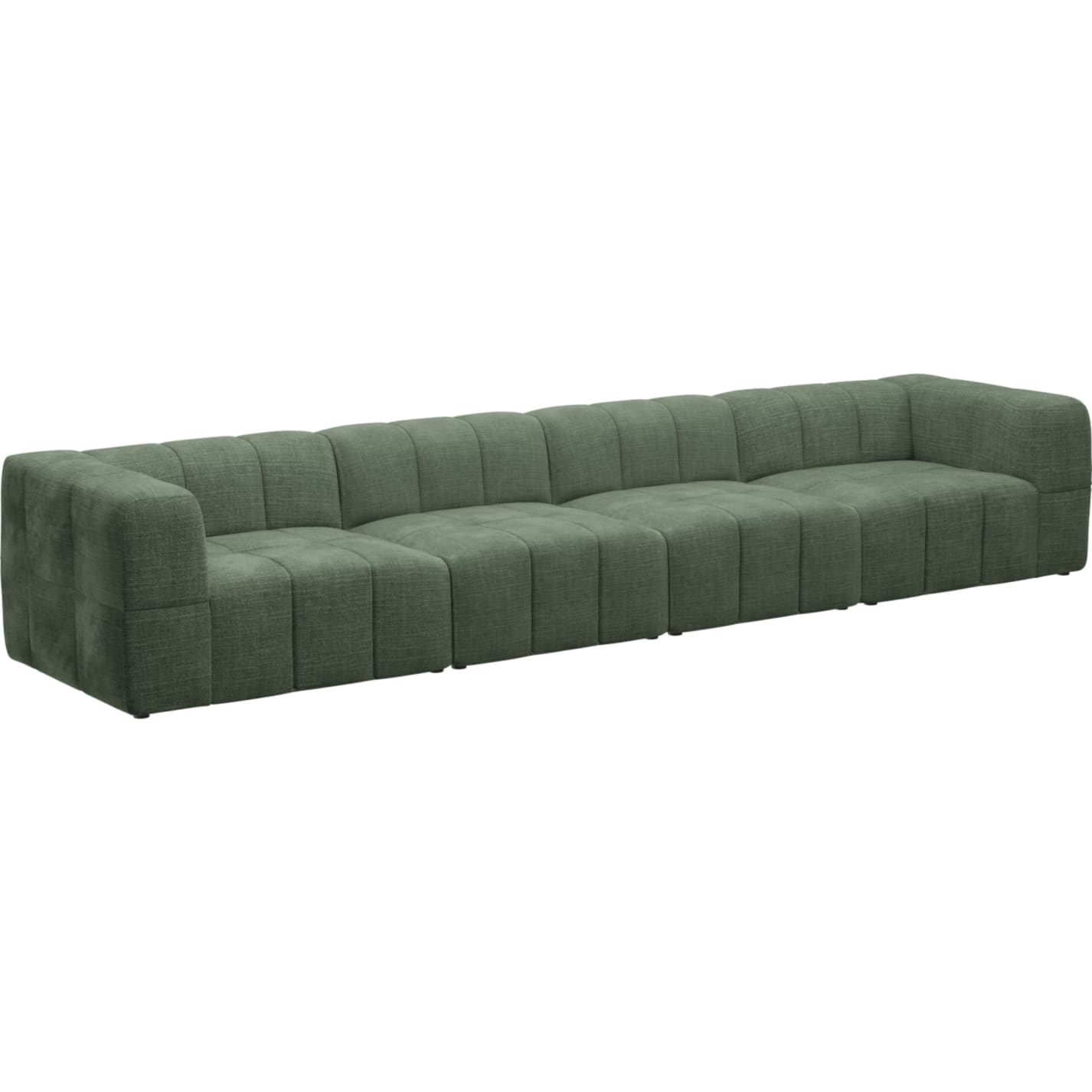 Lucello Tribute Dark Jade Modular Sofa - 4 Piece color Tribute Dark Jade