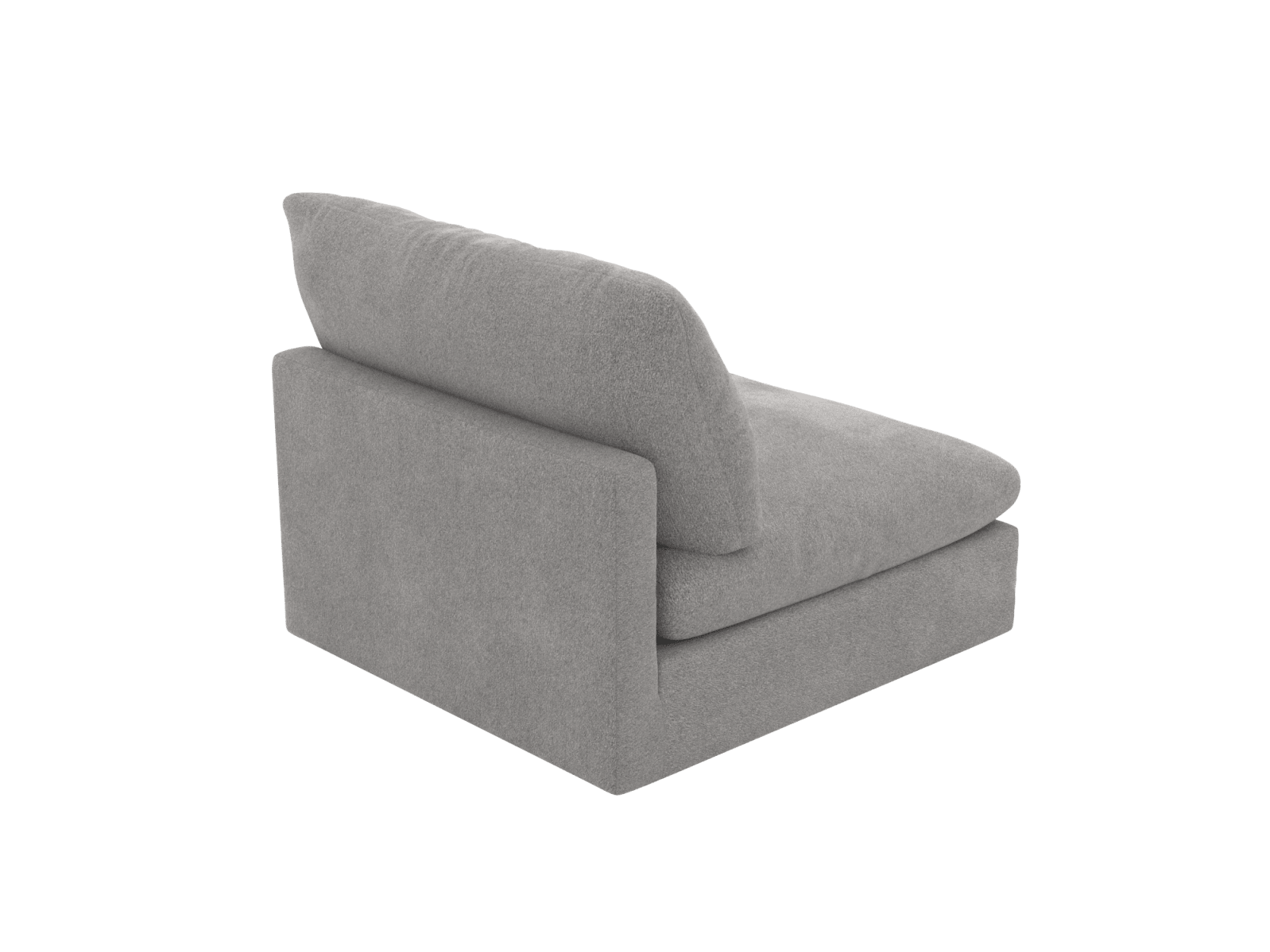 Willow Toorak Pebble Armless Sofa Module color Toorak Pebble