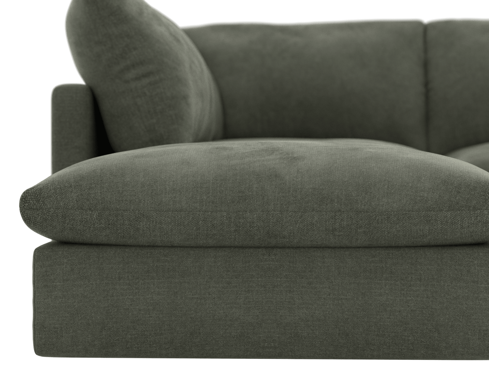 Willow Tribute Dark Jade Modular Sofa LAF Terminal - 6 Seater color Tribute Dark Jade