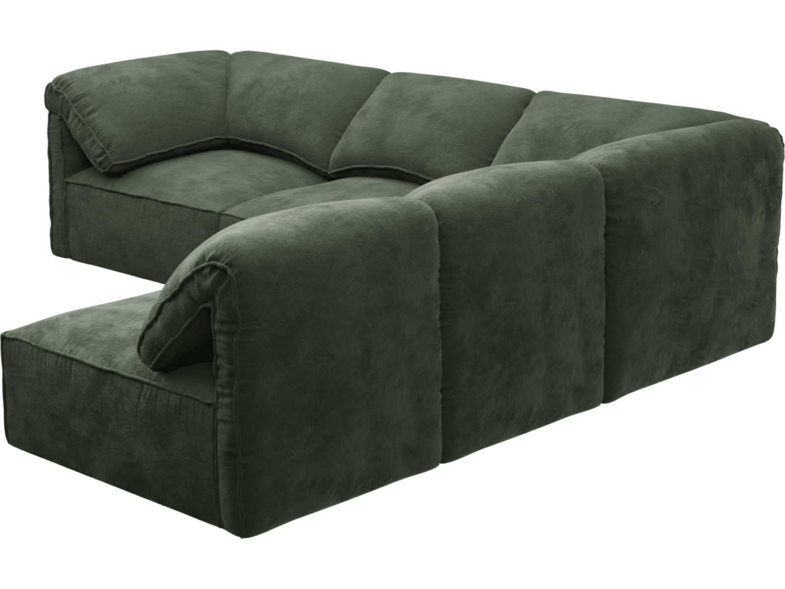 Kai Muse Forest Modular Sofa - 5 Seater color Muse Forest