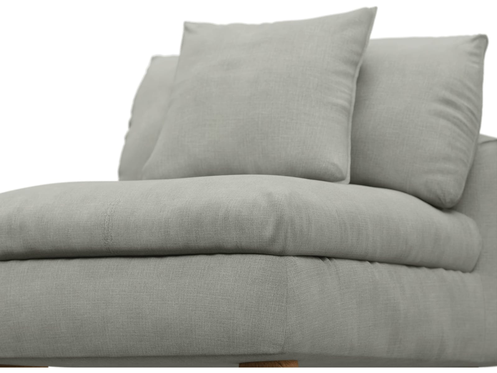Tully Toorak Pebble Armless Sofa Chair Module color Toorak Pebble