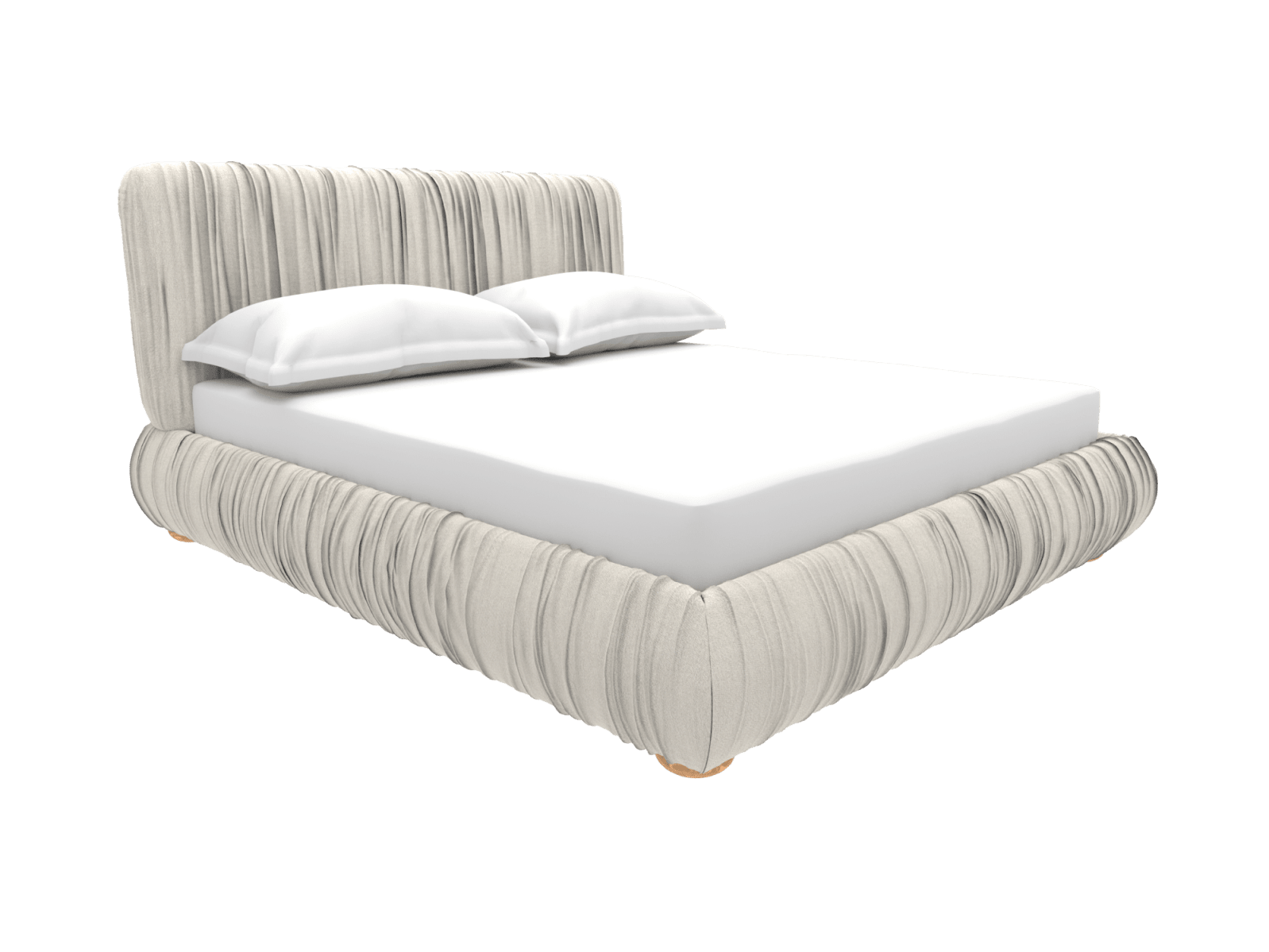 Gracie Bed Frame California Ivory color California Ivory