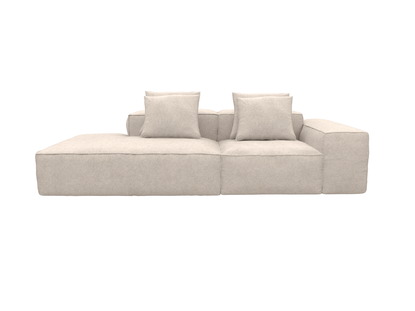 Riley Noa Desert Modular Sofa Left Terminal - 3 Seater color Noa Desert