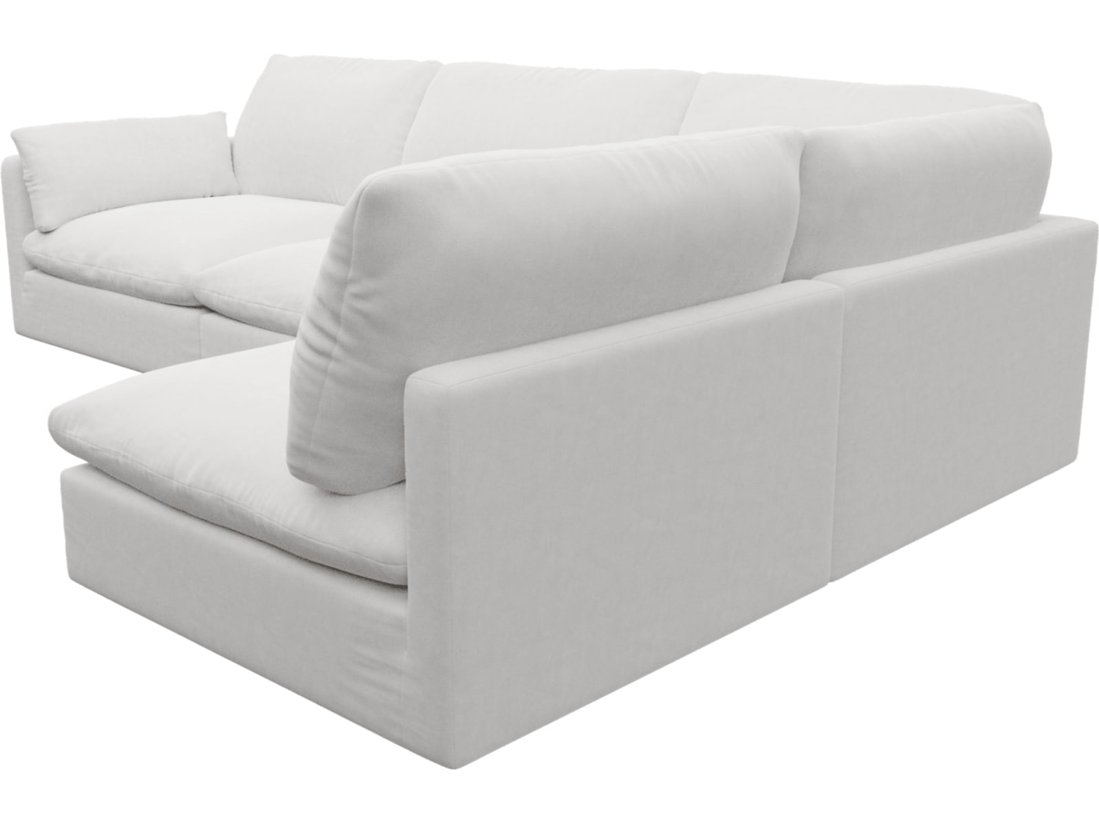 Willow Muse Frost Corner Sofa - 4 Seater RAF Terminal color Muse Frost