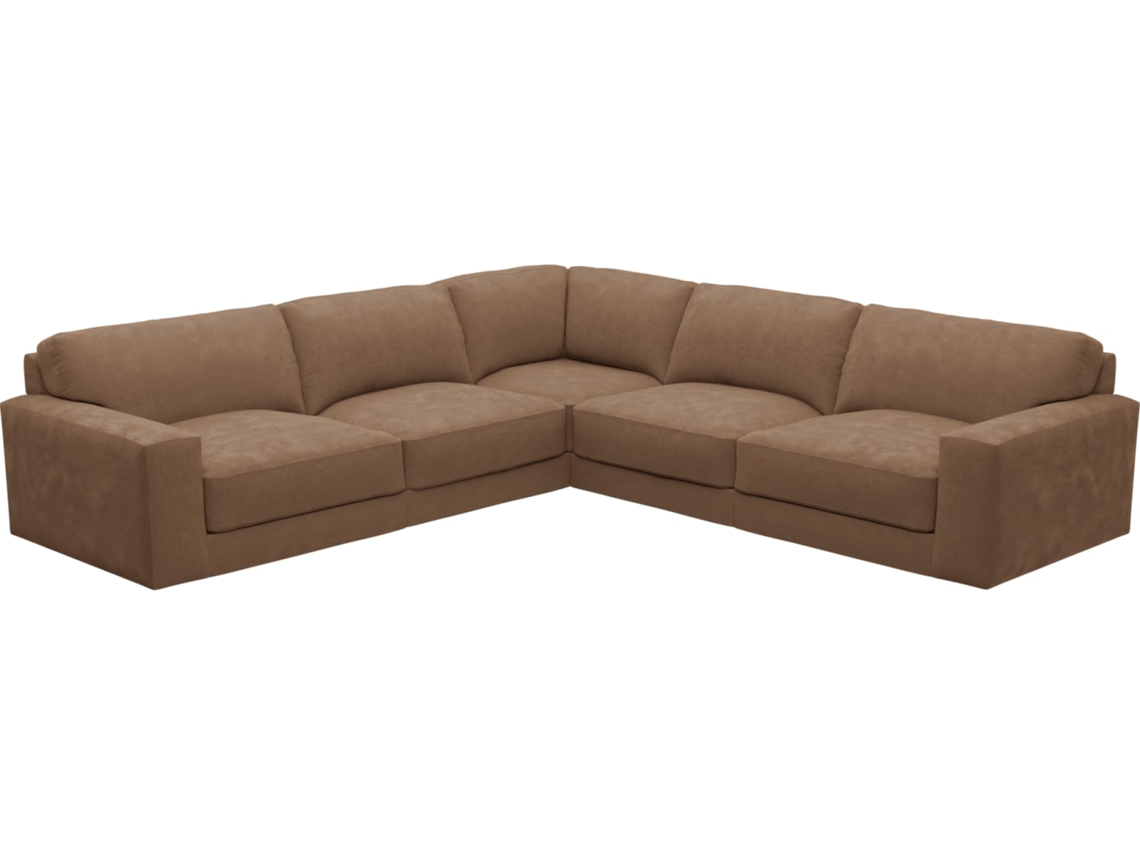 Monica Tribute Chestnut Corner Sofa - 5 Seater color Tribute Chestnut