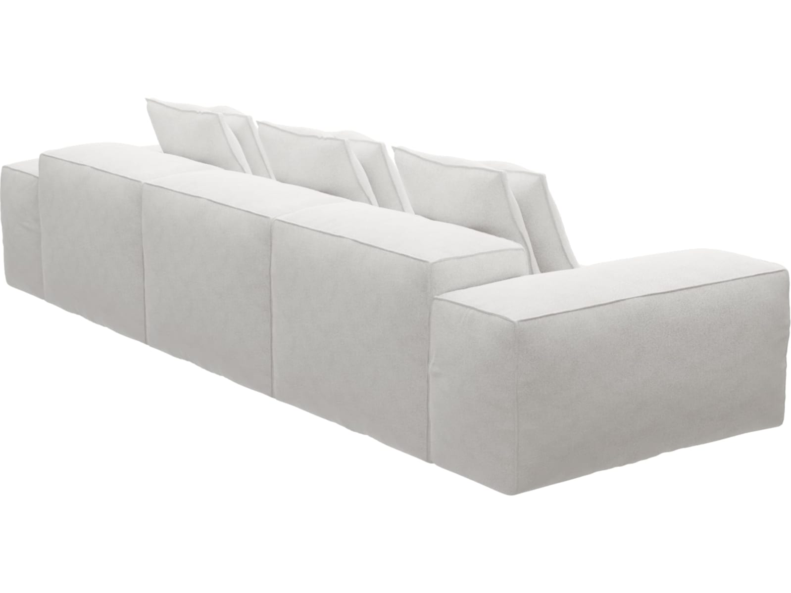 Riley Noa Fog Modular Sofa - 3 Seater color Noa Fog