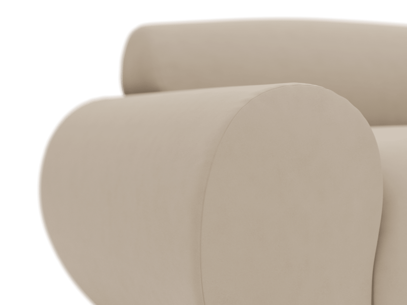 Malmo Blaze Latte 1 Seat Left Arm Facing Sofa Module color Blaze Latte
