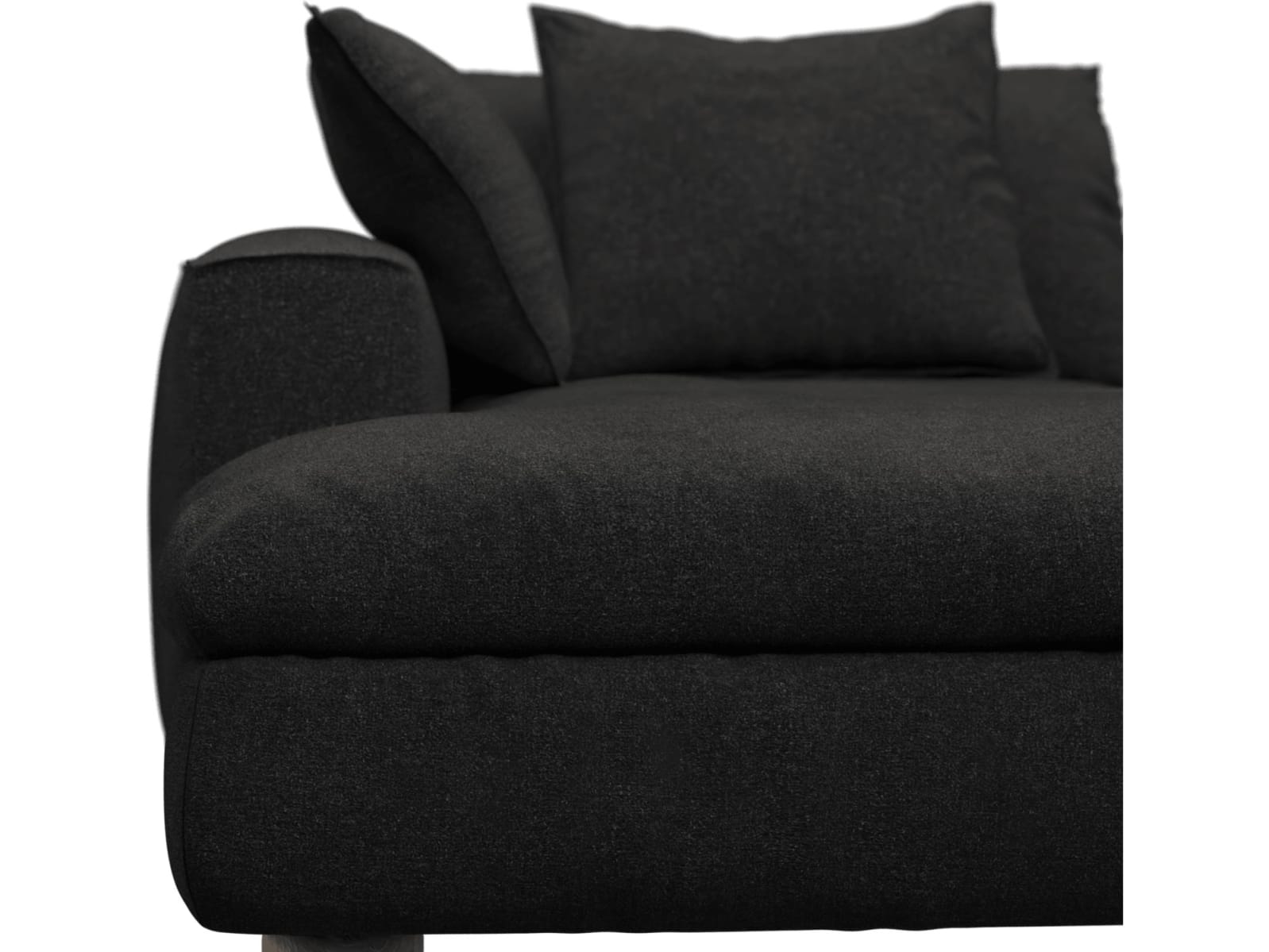 Tully California Charcoal Chaise Left Arm Facing Module color California Charcoal