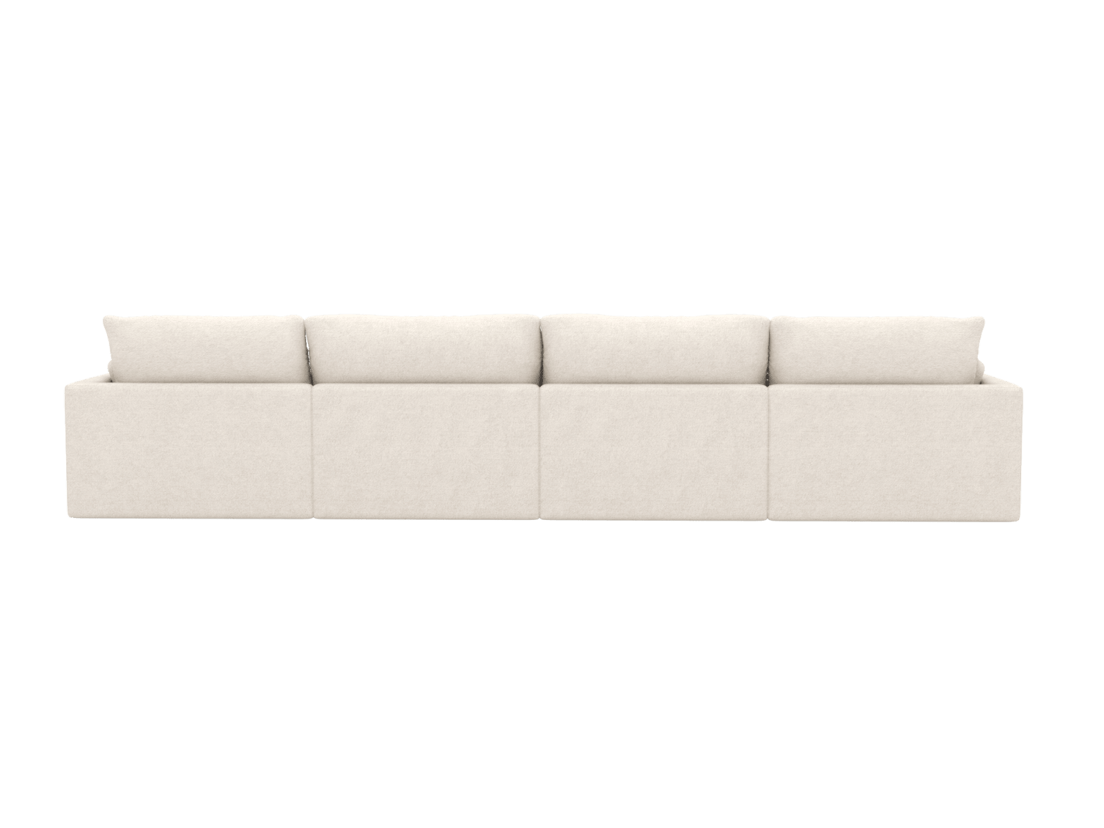 Willow Noa Fog Modular Sofa - 4 Seater color Noa Fog