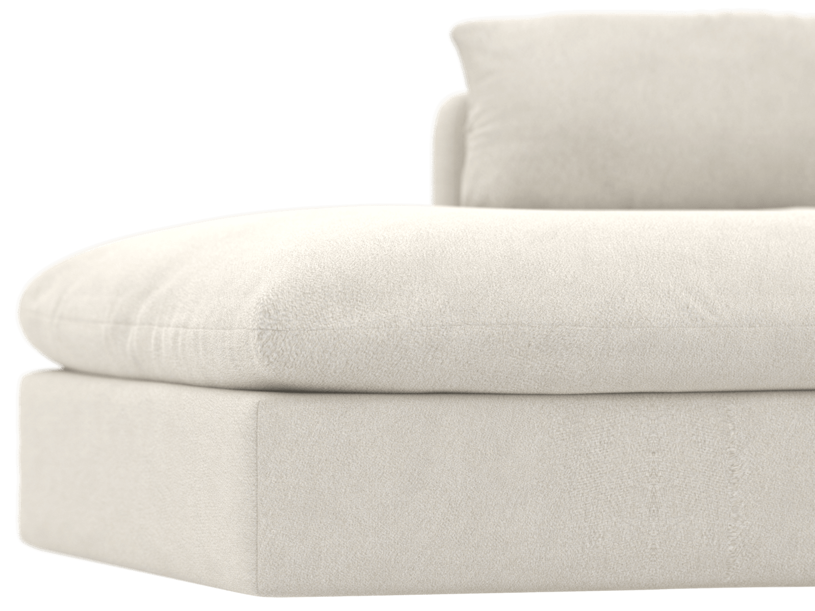 Willow California Ivory Chaise Left Arm Facing Sofa Module color California Ivory