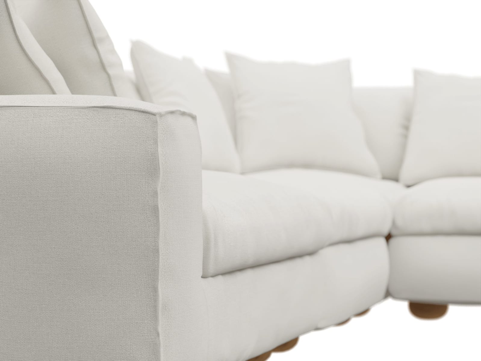 Tully Tribute Ice Modular Sofa - 5 Piece color Tribute Ice