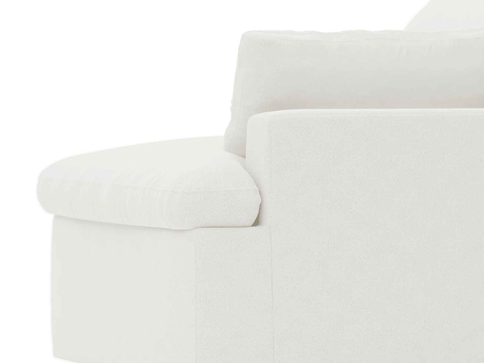 Retreat Noa Fog 1 Seat Right Arm Facing Sofa Module color Noa Fog