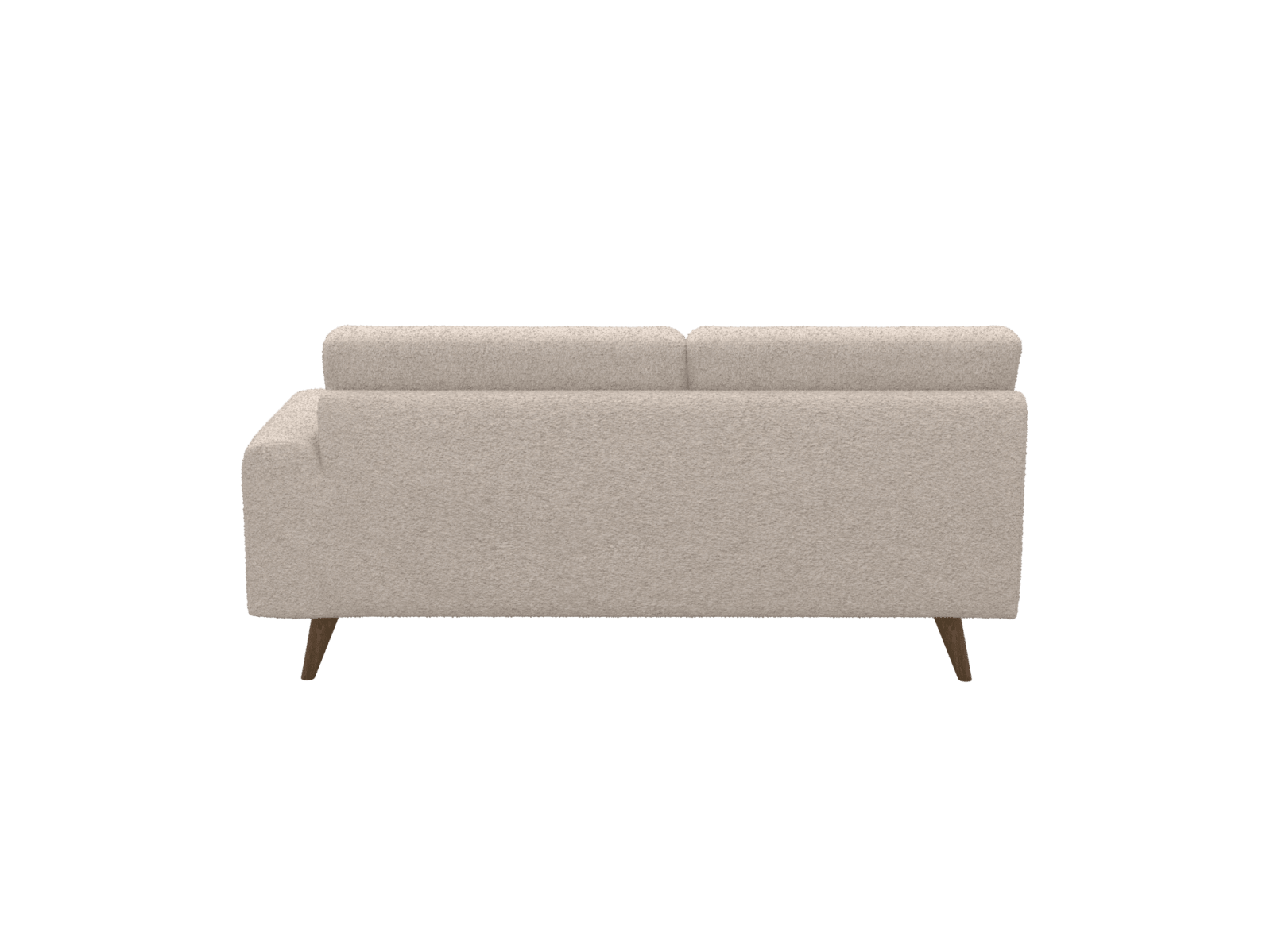 Dane Boucle Pumice 2 Seat Right Facing Sofa Module color Boucle Pumice