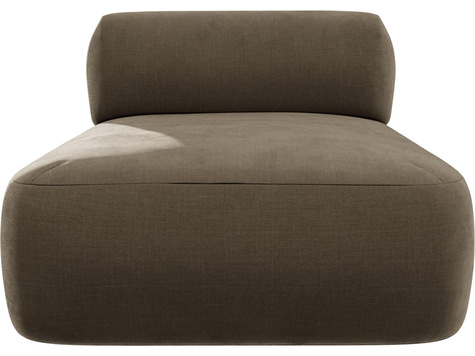 Beckett Tribute Walnut Sofa Module Chaise color Tribute Walnut