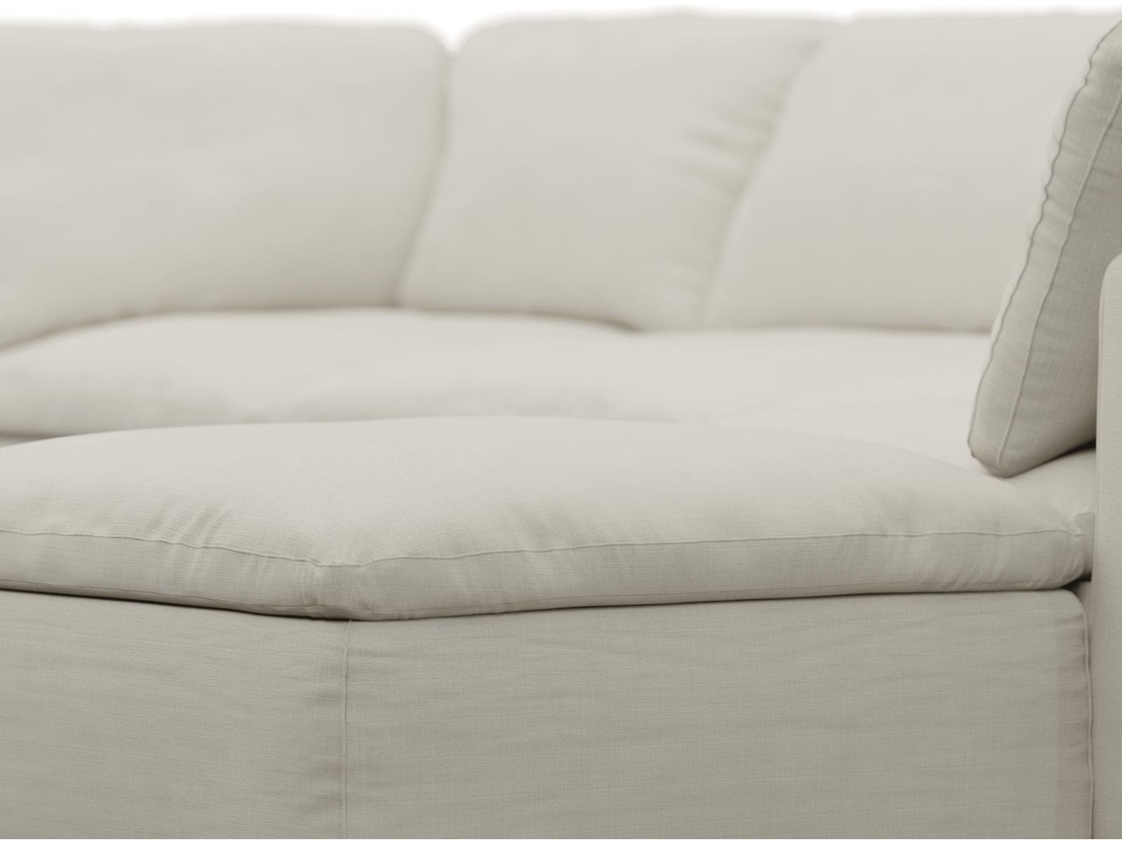 Cloud Deep Toorak Pearl Modular Sofa - 6 Piece color Toorak Pearl