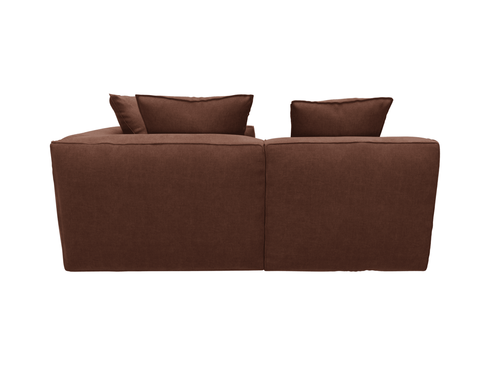 Riley Apt Muse Rust Corner Sofa - 4 Seater LAF Terminal color Muse Rust