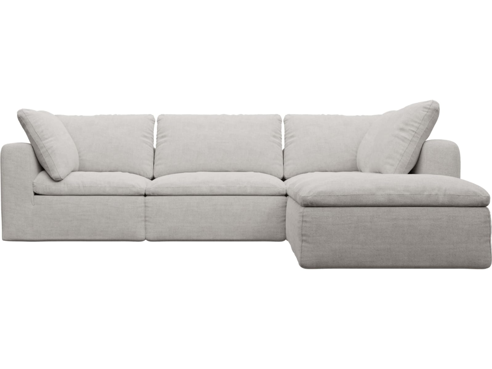 Cloud Avon Mineral Modular Sofa - 5 Piece color Avon Mineral