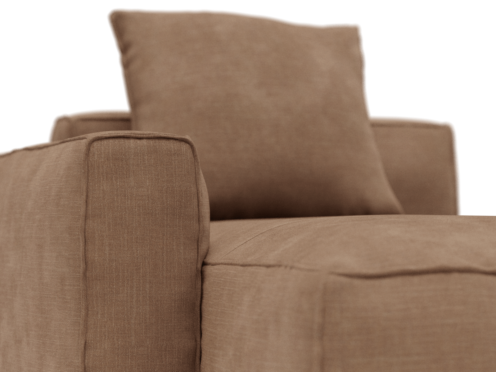 Riley Apt Tribute Chestnut Chaise Left Arm Facing Sofa Module color Tribute Chestnut