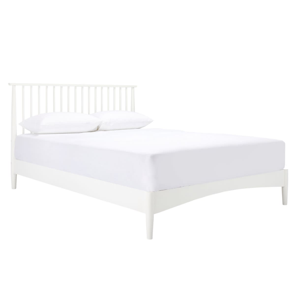 Larsen Bed White color White