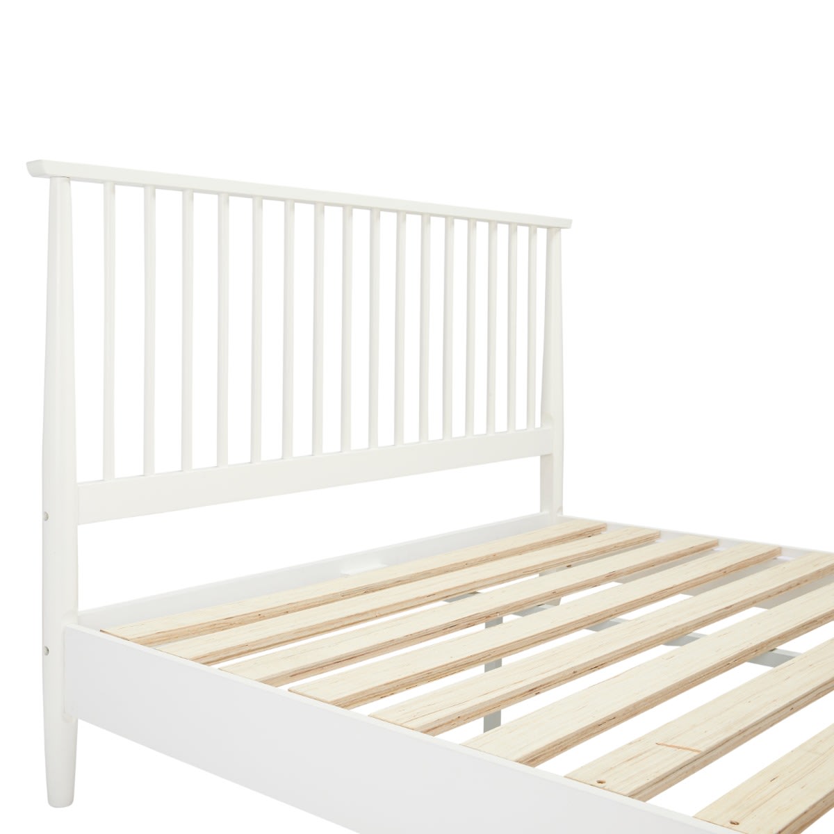 Larsen Bed White color White