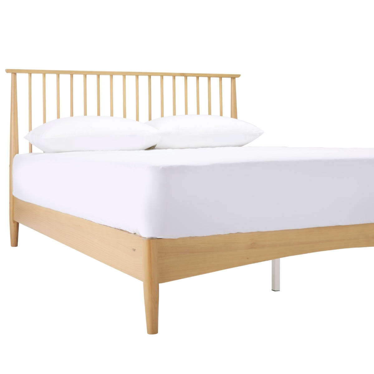 Larsen Bed Natural White Wash color Natural White Wash
