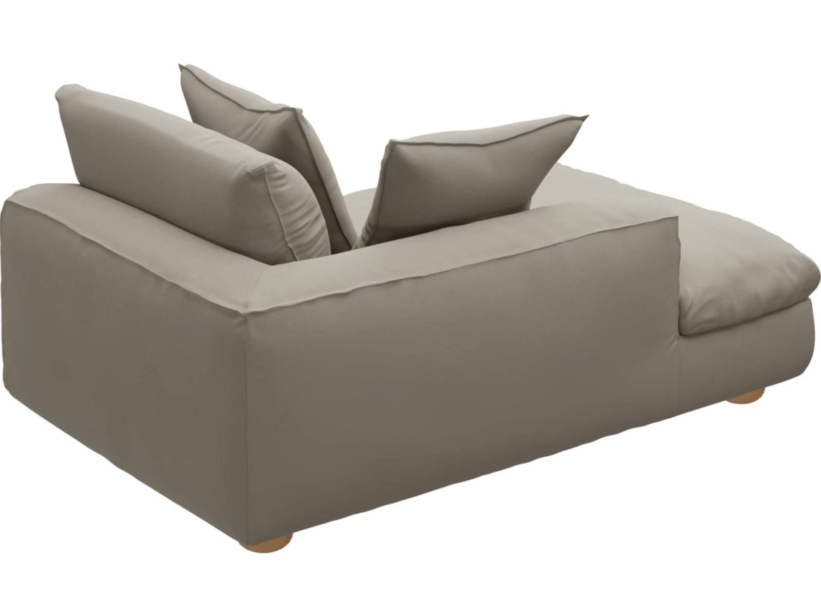 Tully Plaza Natural Chaise Left Arm Facing Module color Plaza Natural