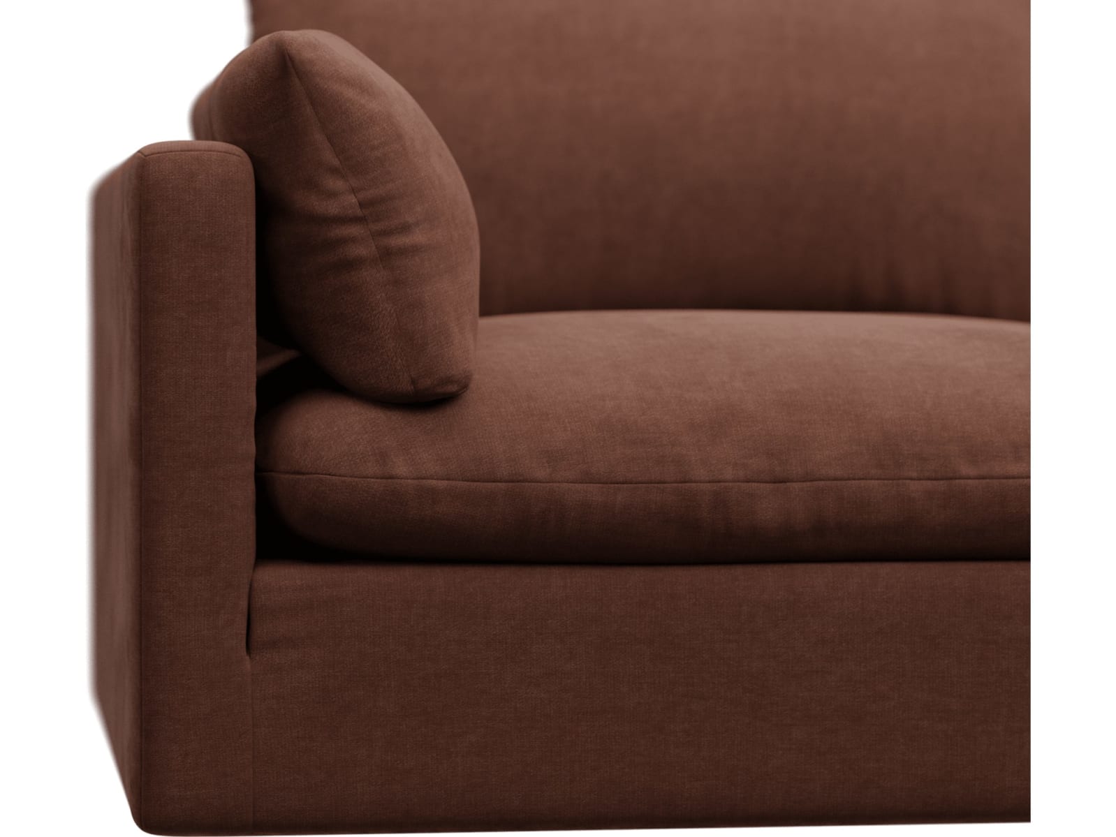 Willow Muse Rust Modular Sofa - 3 Seater color Muse Rust