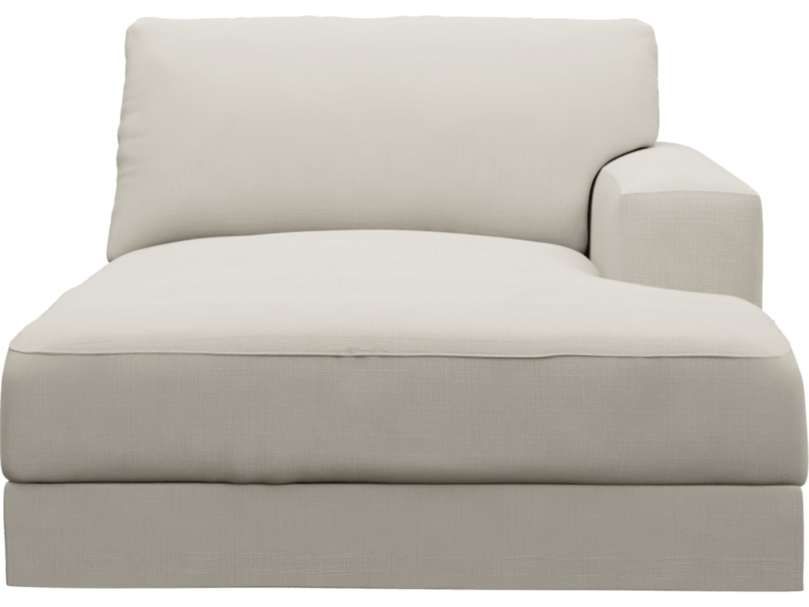 Monica Toorak Pearl Right Arm Facing Chaise Module color Toorak Pearl