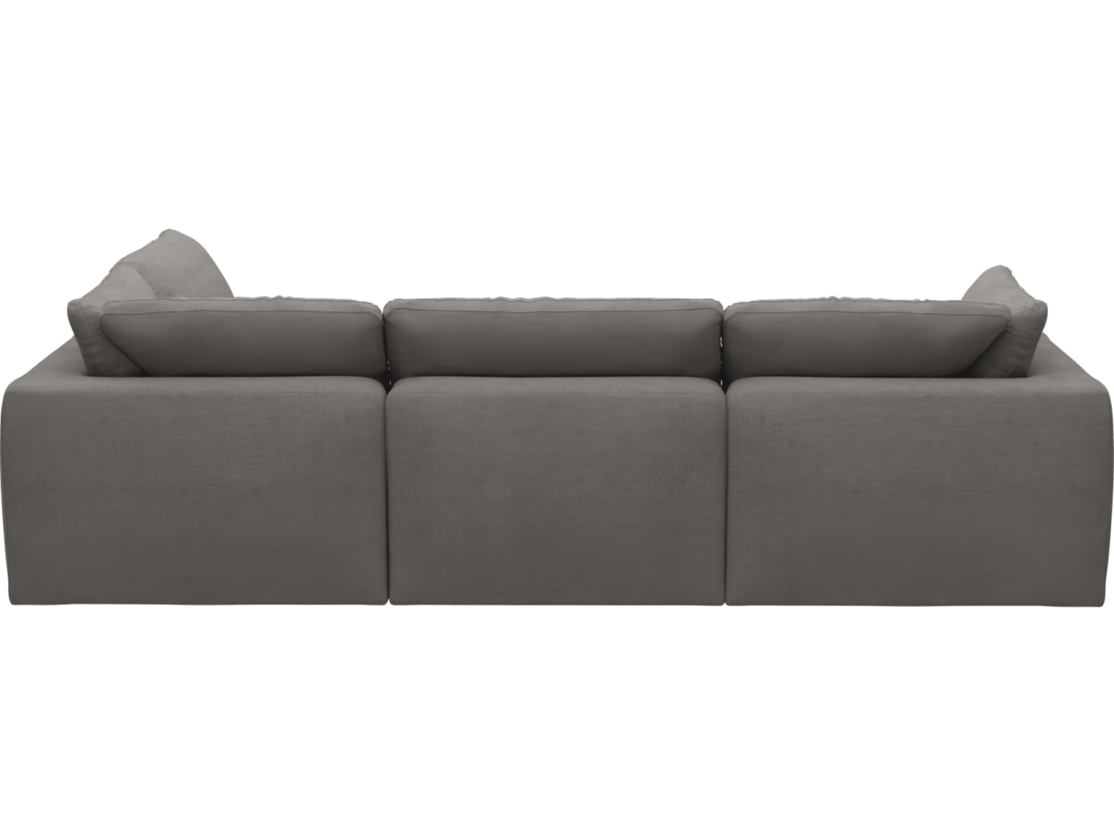 Cloud Deep Isla Soft Grey Modular Sofa - 4 Piece color Isla Soft Grey