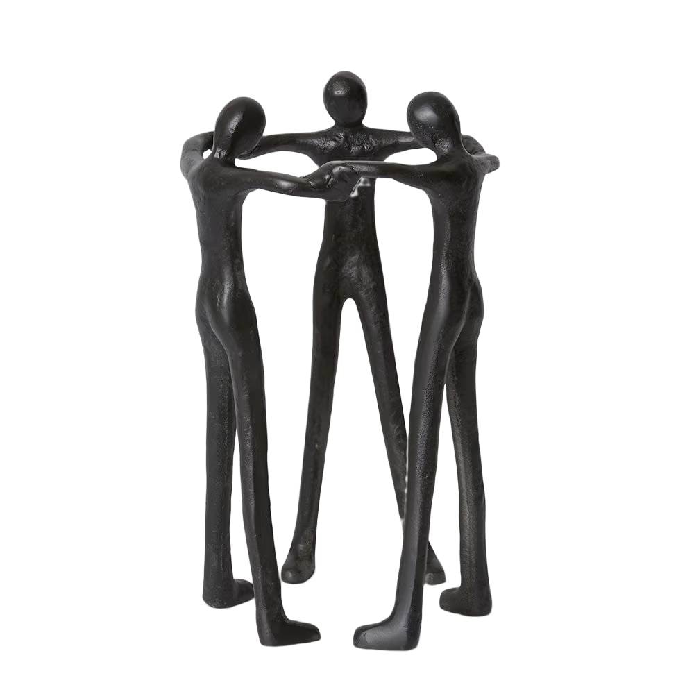 Friendship Sculpture Black - 23cm x 22cm x 37cm color Black