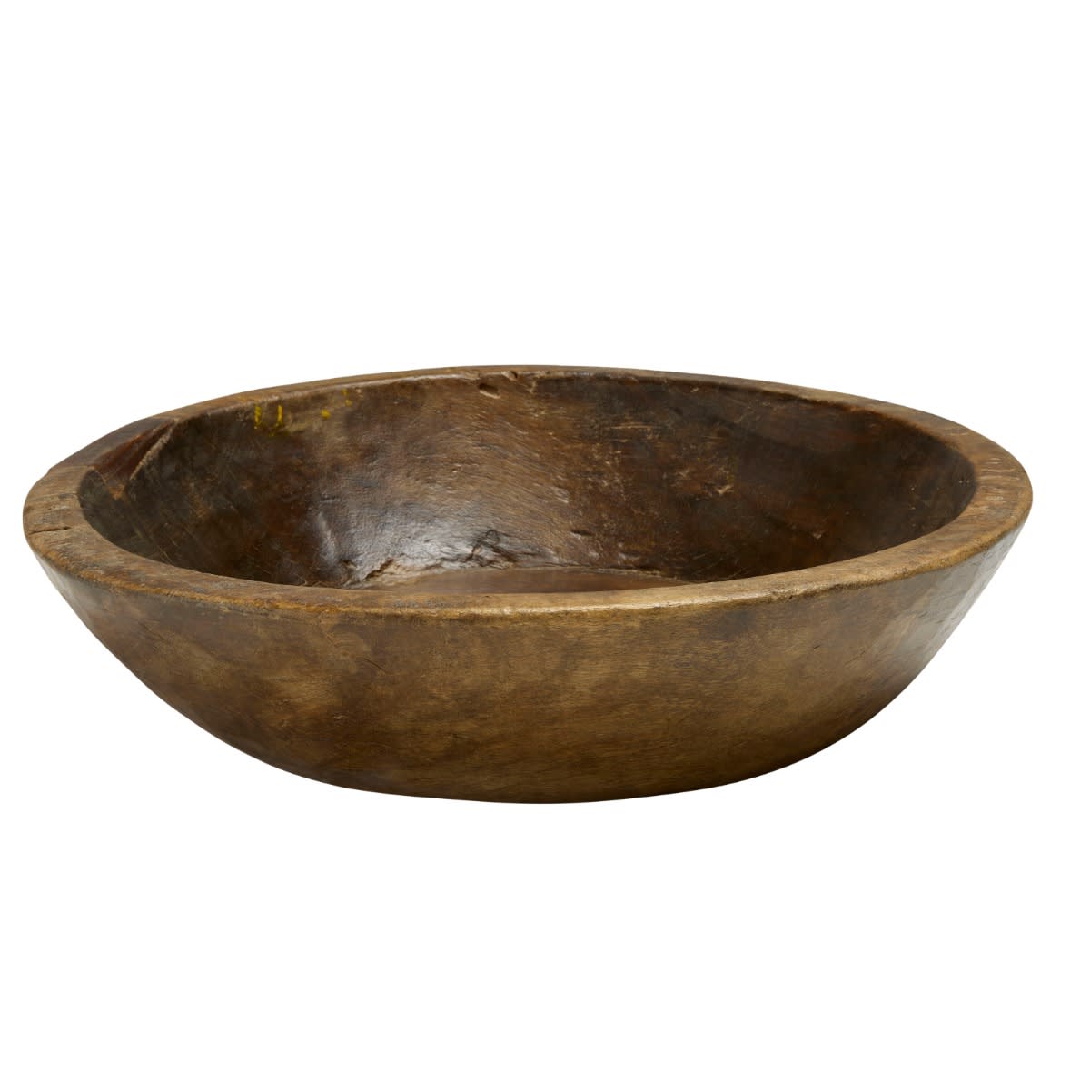 Bharat Wooden Bowl Small - 47cm x 47cm x 10cm color Natural
