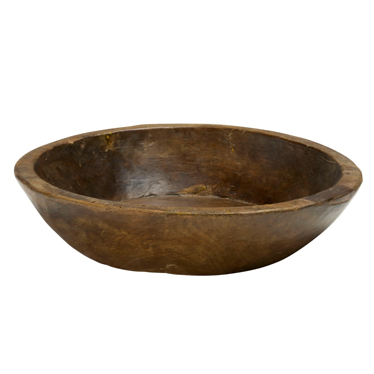 Bharat Wooden Bowl Small - 47cm x 47cm x 10cm color Natural