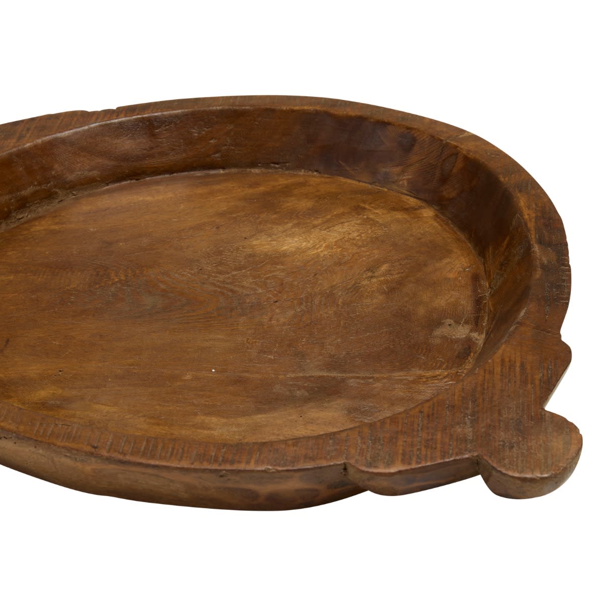 Bharat Wooden Tray - 49cm x 36cm x 4cm color Natural
