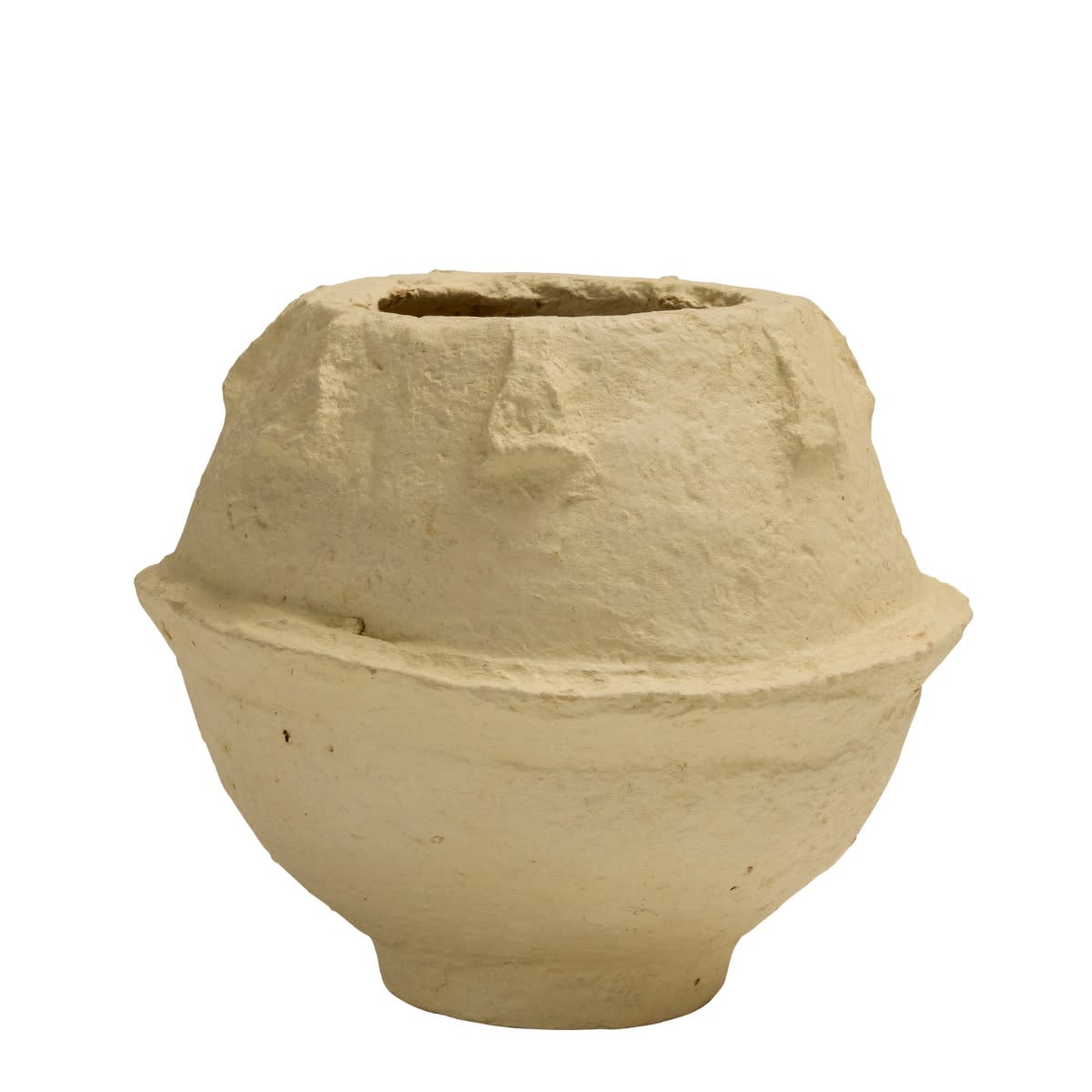 Aphra Paper Mache Pot Medium - 26cm x 26cm x 22cm color Natural