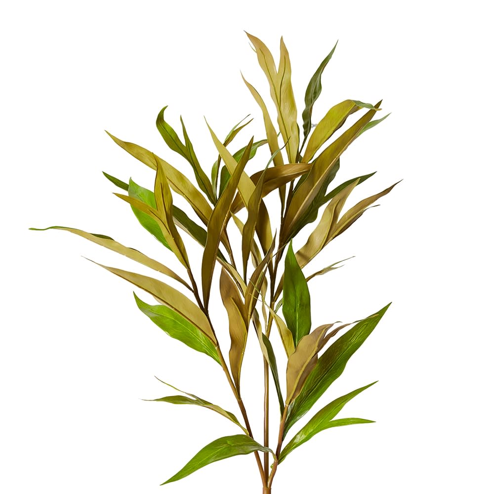 Silky Oak Leaf Spray - 40 x 15 x 122cm color Green Brown