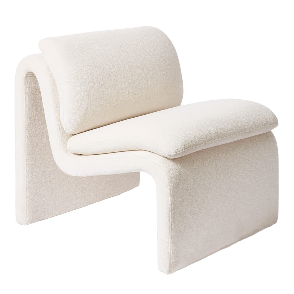Trind Curvature Chair - 66cm x 78cm x 69cm color Ivory