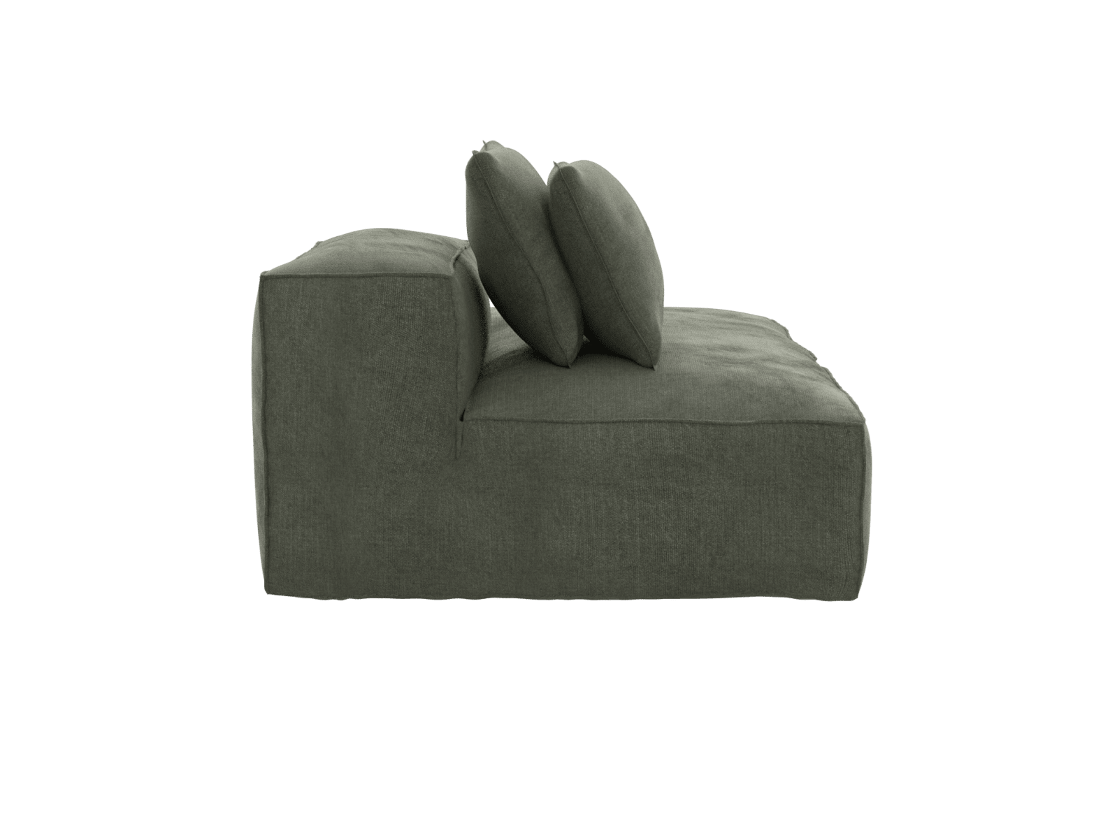 Riley Tribute Dark Jade Terminal Right Sofa Module color Tribute Dark Jade