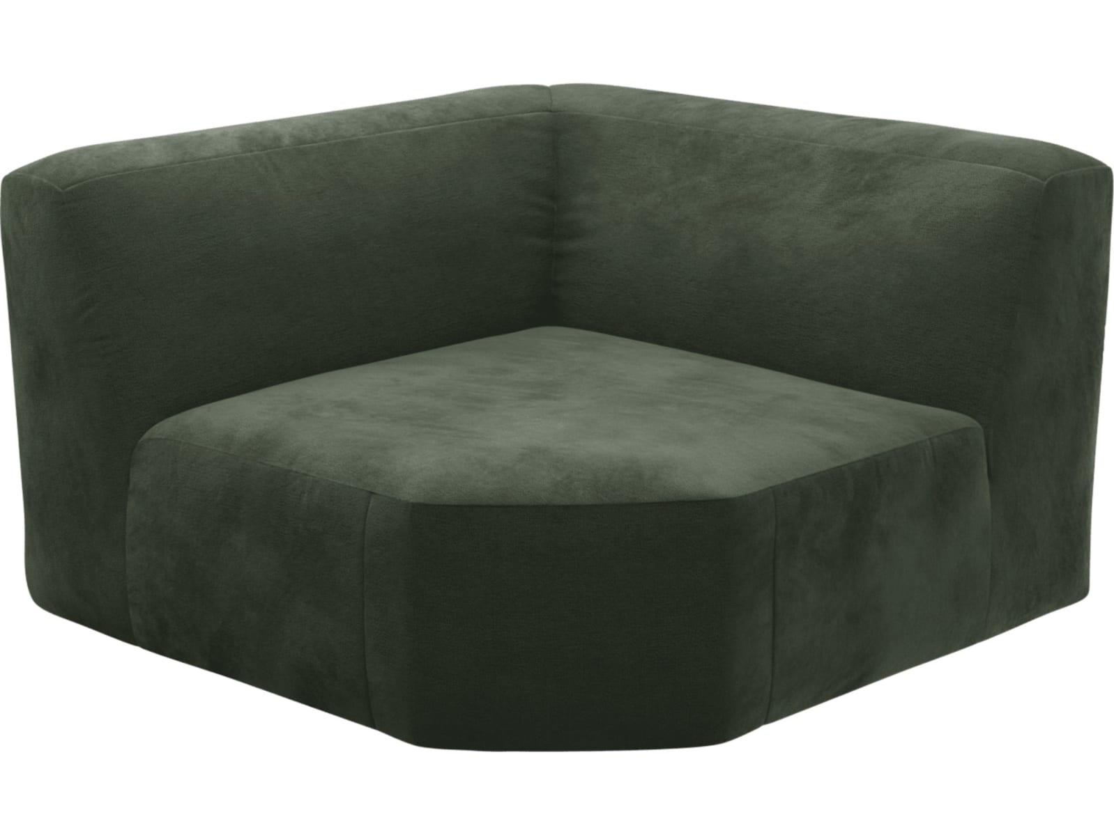 Copenhagen Muse Forest Wedge Corner Chair Sofa Module color Muse Forest