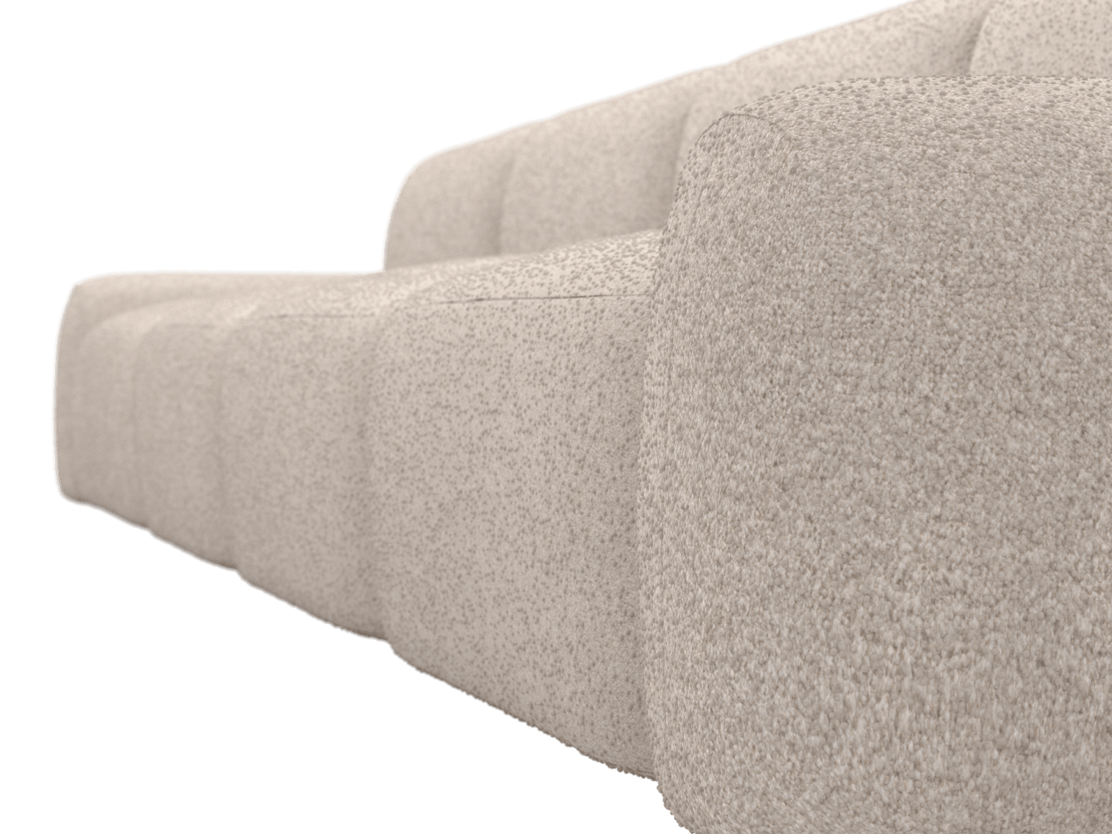Beckett Boucle Pumice Modular Sofa - 4 Seater color Boucle Pumice