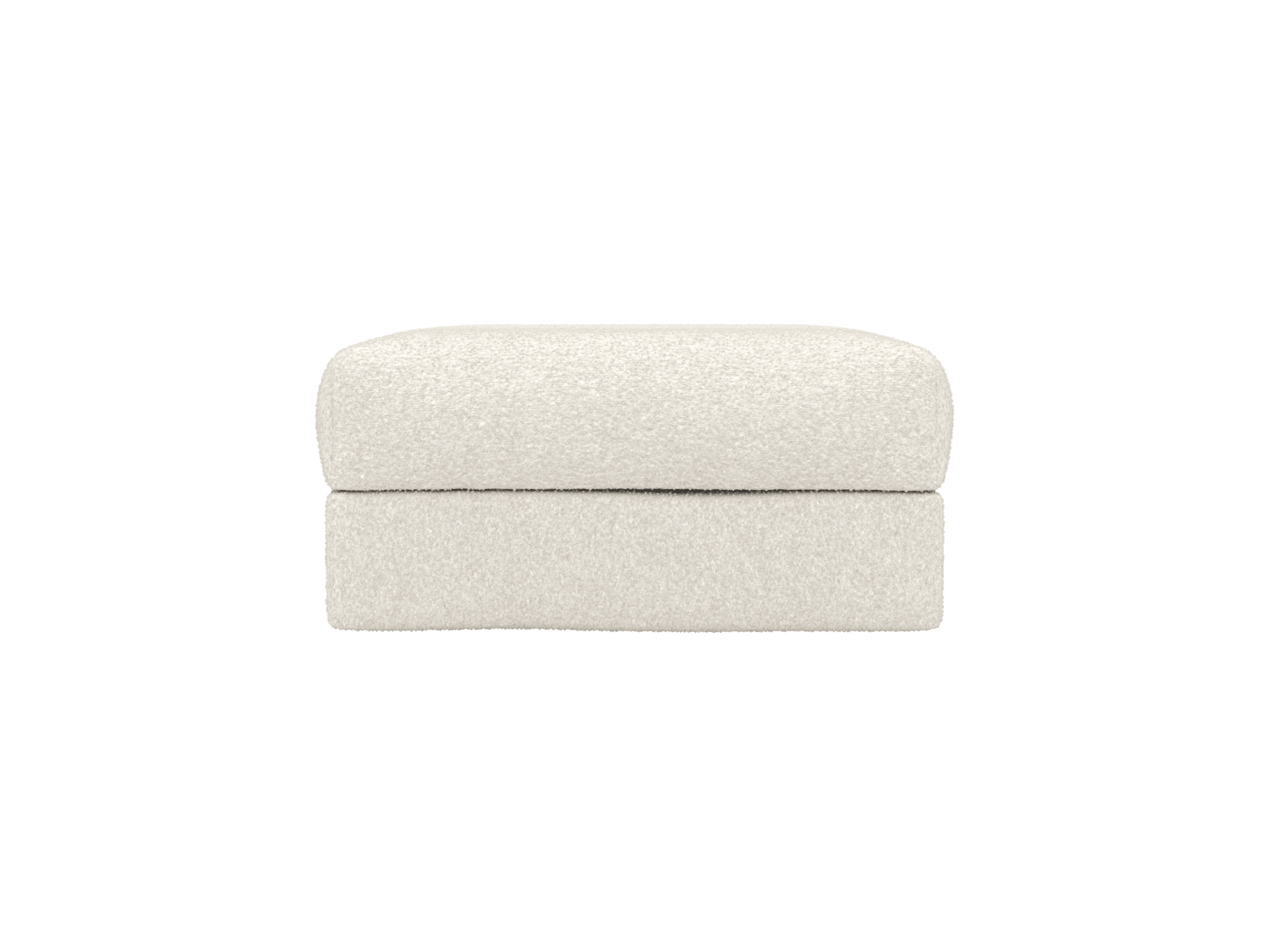 Finley Boucle Ivory Ottoman color Boucle Ivory