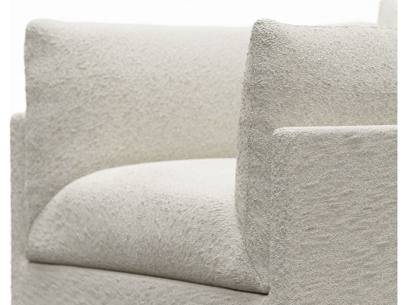 Finley Boucle Ivory Armchair color Boucle Ivory
