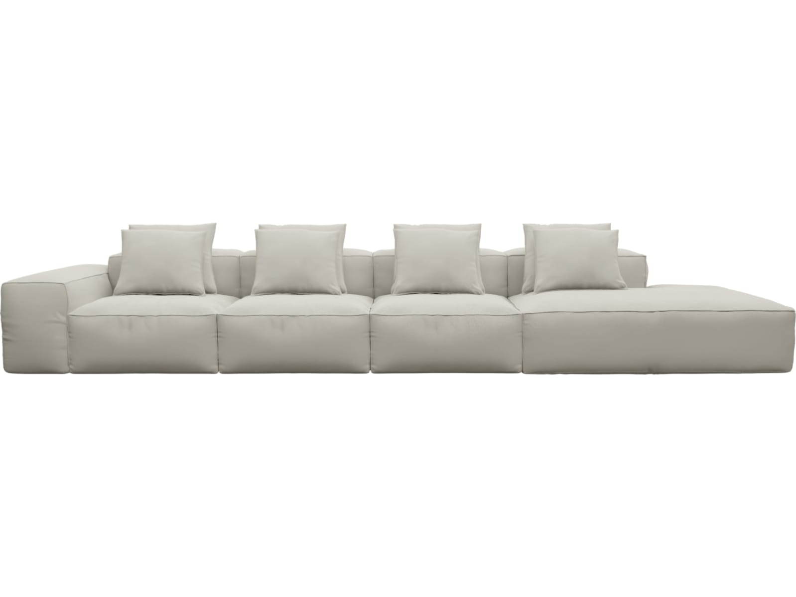 Riley Noa Desert Modular Sofa - 1x Arm, 3x Armless, 1x Right Terminal color Noa Desert
