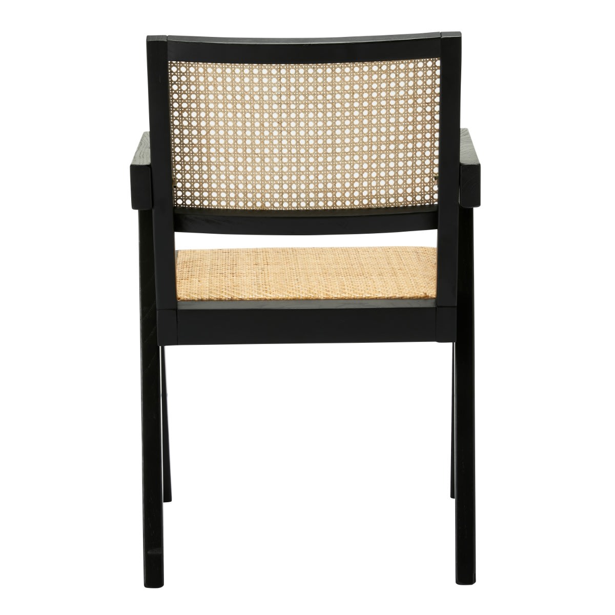 Azul Accent Chair Black and Rattan color Black