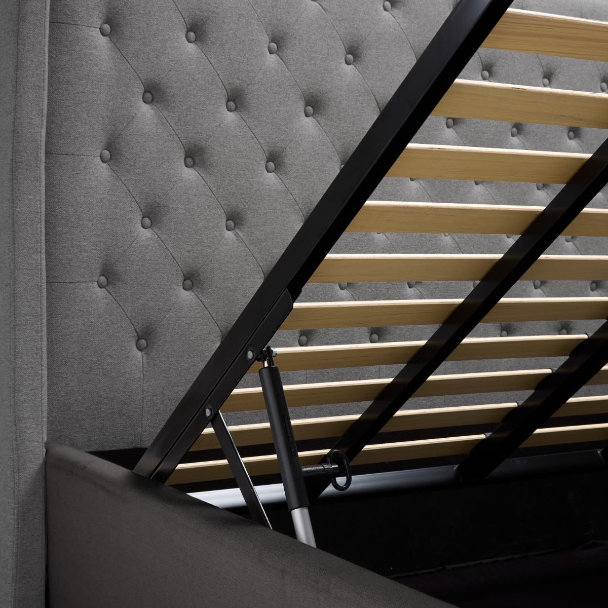 Chatsworth Gas Lift Storage Bed Solana Granite color Granite