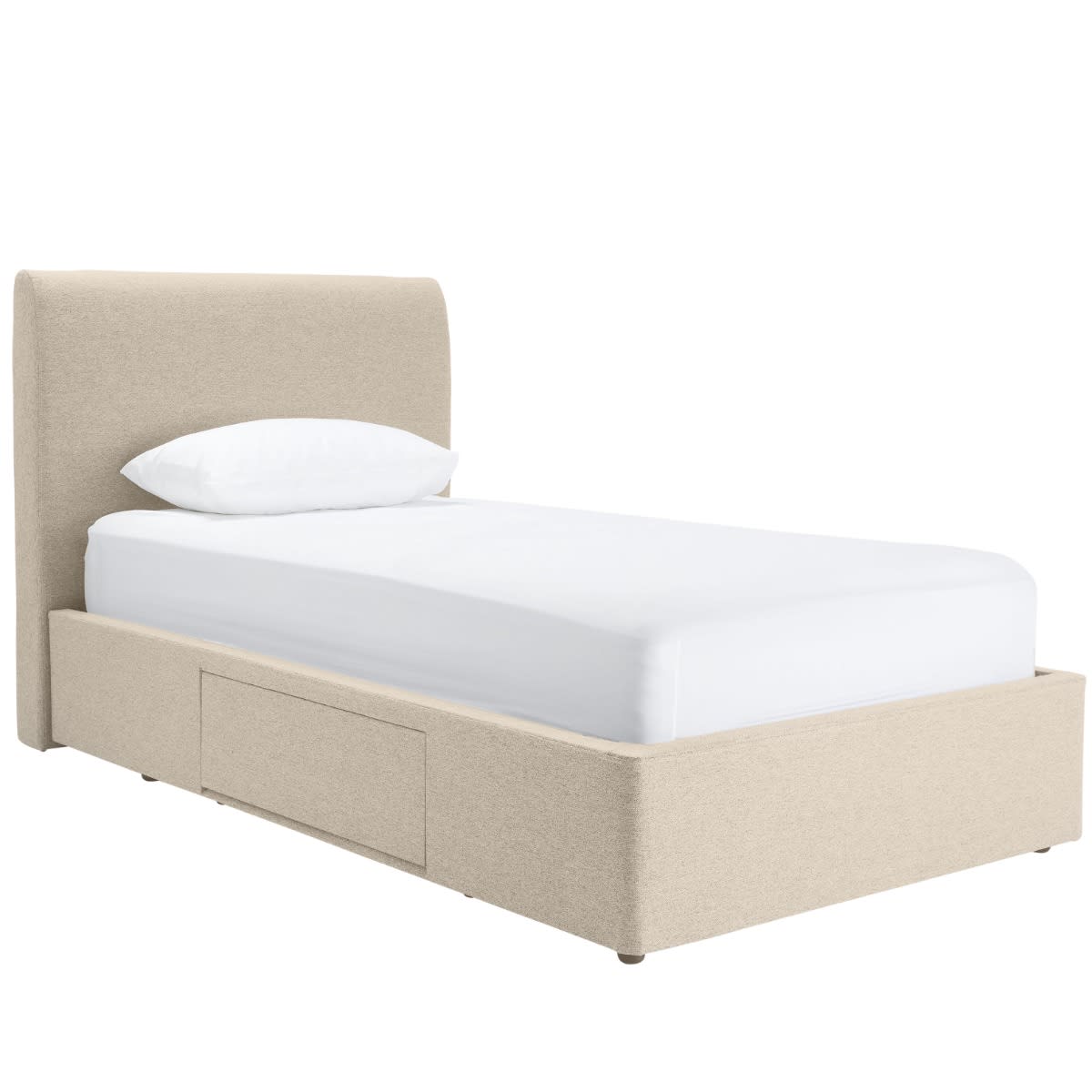 Forbes Left Drawer Storage Bed Solana Dune Single color Dune