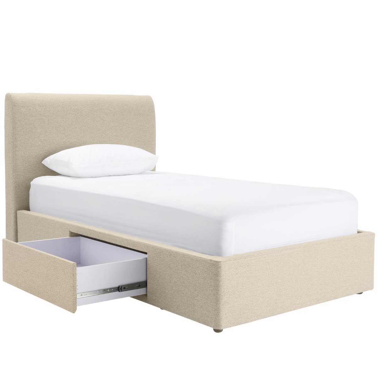 Forbes Left Drawer Storage Bed Solana Dune Single color Dune